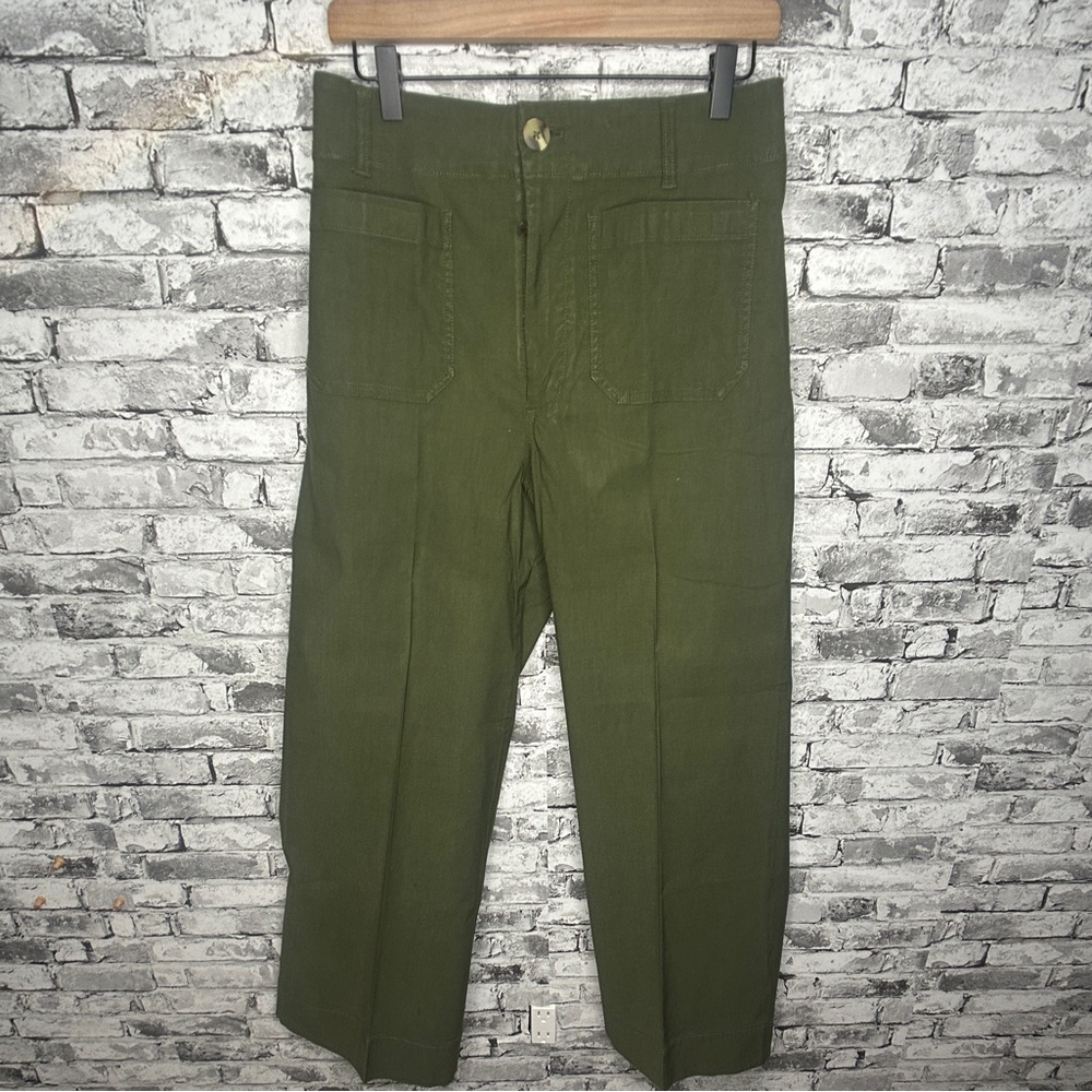EUC Maeve By Anthropologie “The Colette” Women’s Olive Green Pants Size 30T